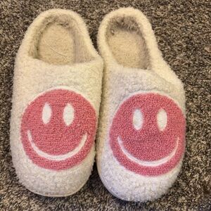smiley face slippers